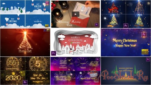 Premiere Pro Projects Pack - 30 (MOGRT) - [Christmas]