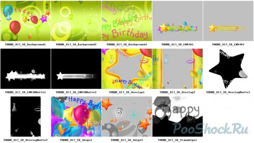 Digital Juice - EDITOR'S THEMEKIT 17: Birthday Balloons