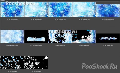Digital Juice set 107 - Frosted Snowflakes (SD+HD)