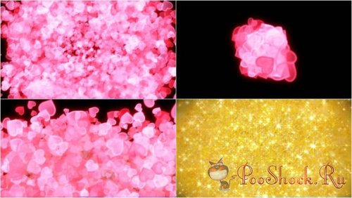 Videohive - Pink Glow + Golden Sparkle Transitions