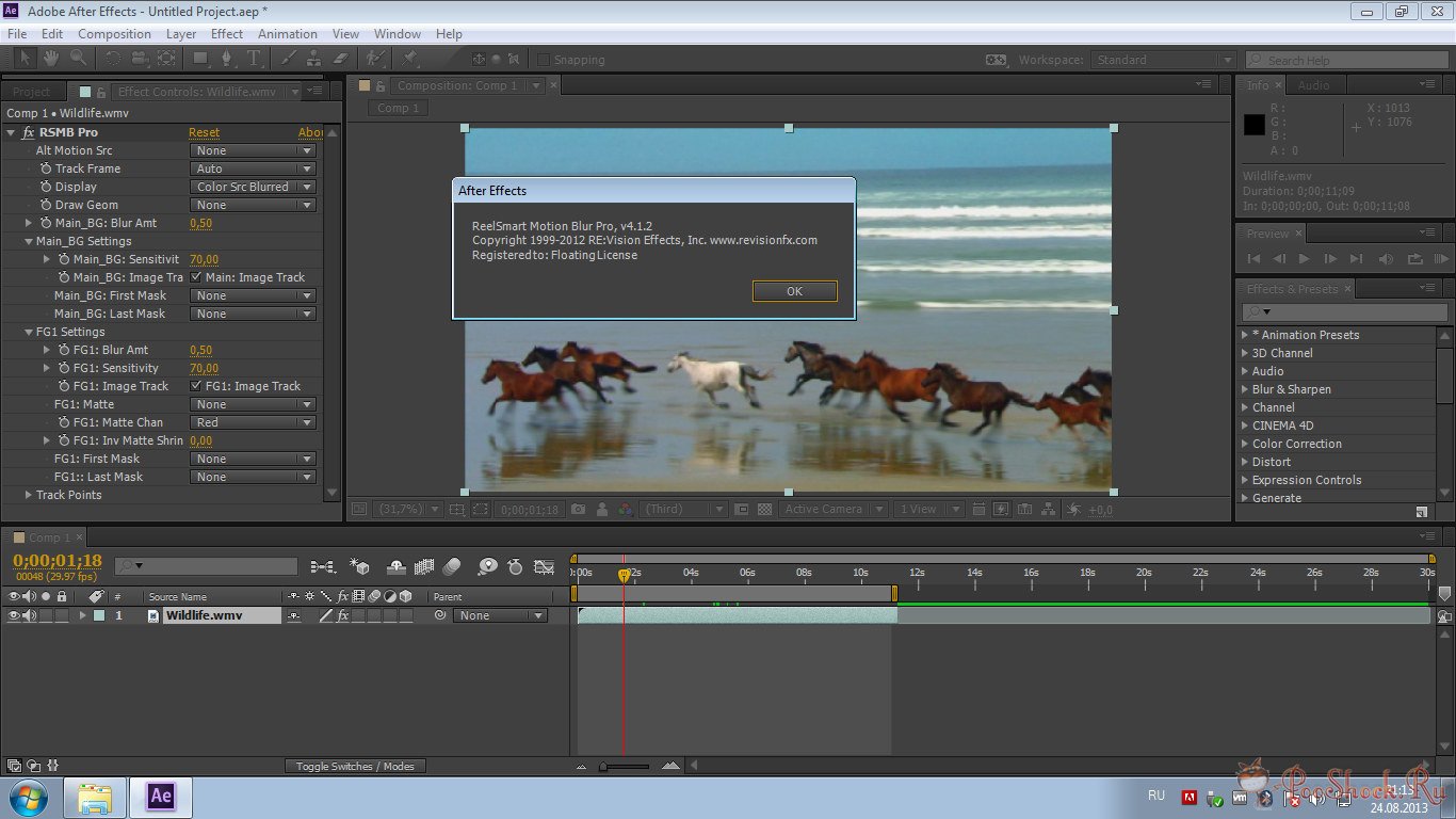 Motion Blur after Effects