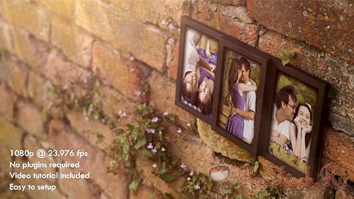 Videohive - Photo Frame for Three Romantic Pictures (.aep)