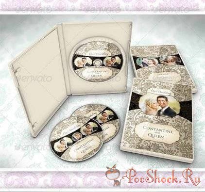 GraphicRiver - 5 Beautiful Wedding DVD Ver 3.0 (.psd)