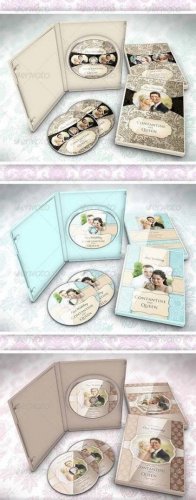 GraphicRiver - 5 Beautiful Wedding DVD Ver 3.0 (.psd)