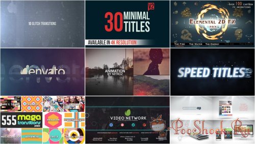 VideoHivePack - 160 (After Effects Projects Pack)