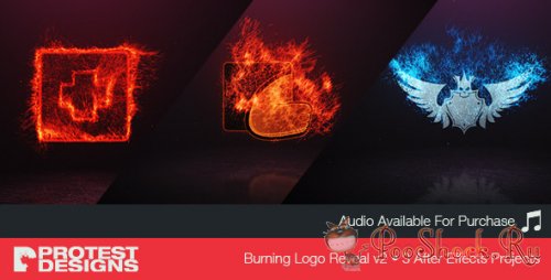 VideoHive - Burning Logo Reveal v2