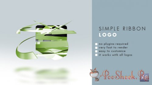 VideoHive - Simple Ribbon Logo (.aep)
