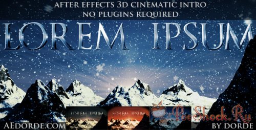Videohive - Cinematic Opener Lorem Ipsum 165052 (.aep)