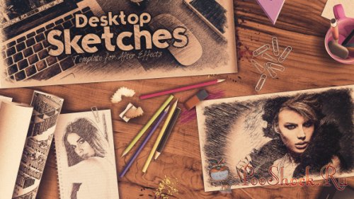 VideoHive - Desktop Sketches (.aep)