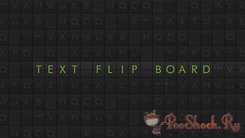 VideoHive - Text Flip Board (.aep)