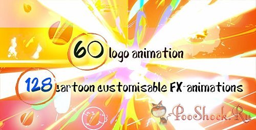 VideoHive - 60 Quick Cartoon Logo Reveal Pack &128 Cartoon FX in 9 Packs (.aep)