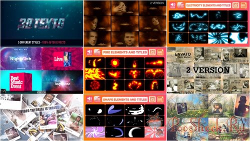 VideoHivePack - 727 (After Effects Projects Pack)