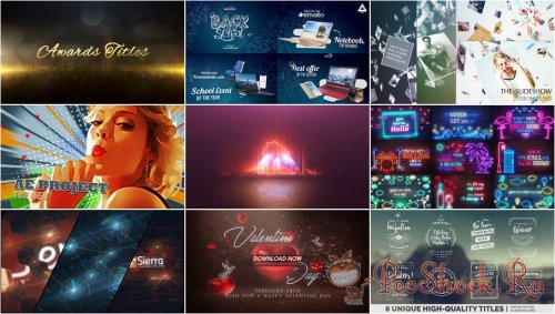 VideoHivePack - 728 (After Effects Projects Pack)