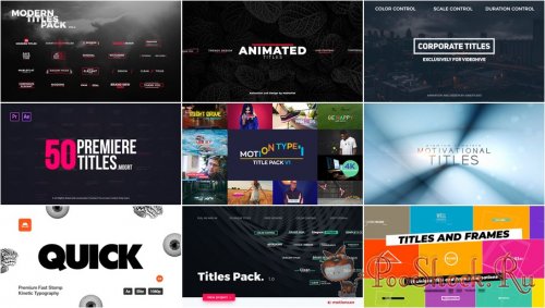 VideoHivePack - 847 (After Effects Projects Pack) - [Titles]