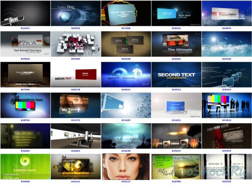 VideoHive Projects Pack - 001 VideoHive Projects Pack - 001